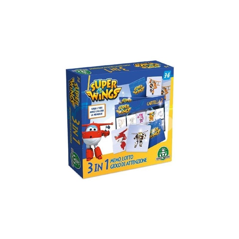 Giochi Preziosi UPW19000 - Superwings Memo 3 In 1