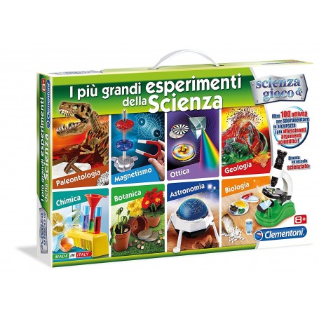 Clementoni 13962 - Scienza & Gioco - I Più Grandi Esperimenti della Scienza 8 in 1