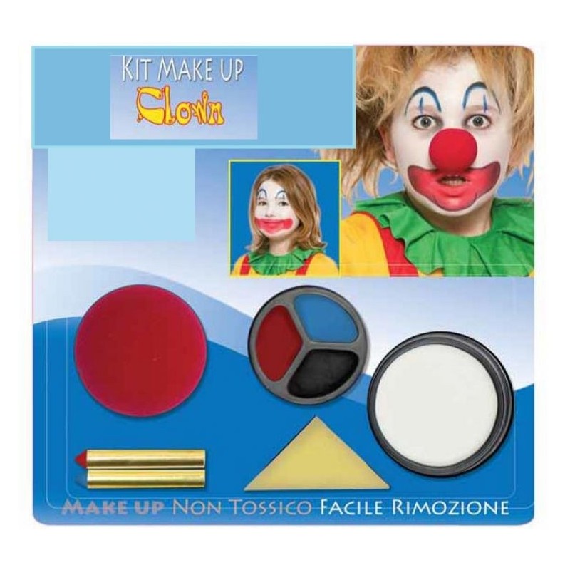 Ciao 64031 - Carnevale - Blister Trucchi con Accessorio Clown