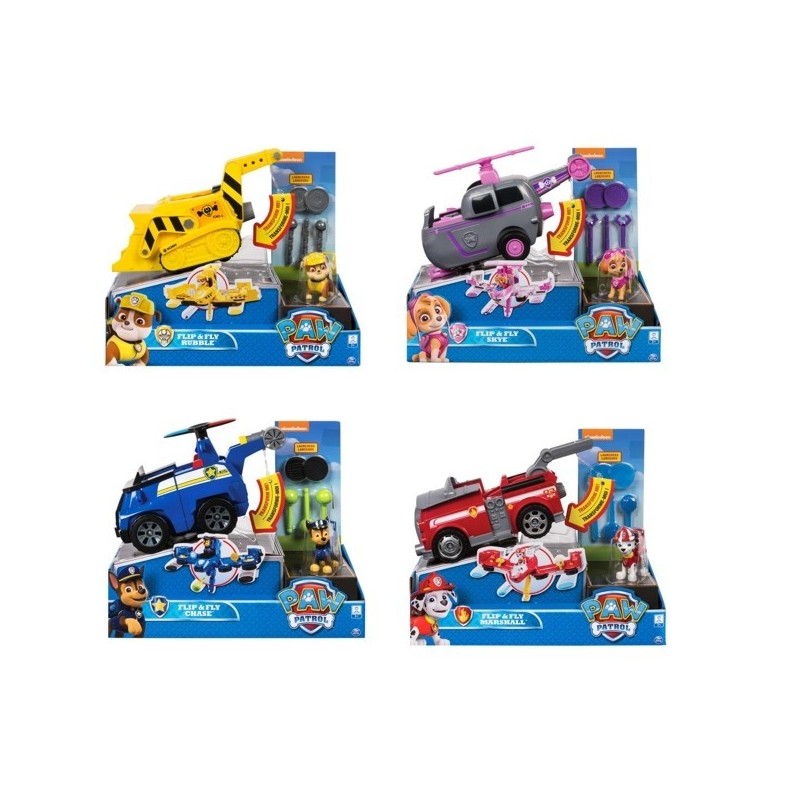 Spin Master 603788 - Paw Patrol - Paw Patrol Veicolo Flip & Fly