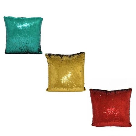 Due Esse 7755 - Cuscino Paillettes 40x40 cm. Colori Ass.