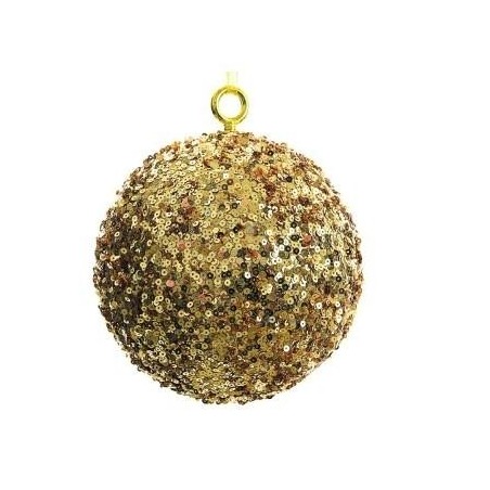 Due Esse 1096 - Sfera D.10 cm Paillettes Oro