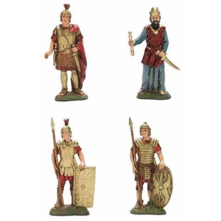 Moranduzzo 1053 - Erode Centurione e Soldati Conf. 4 Figure 10 cm.