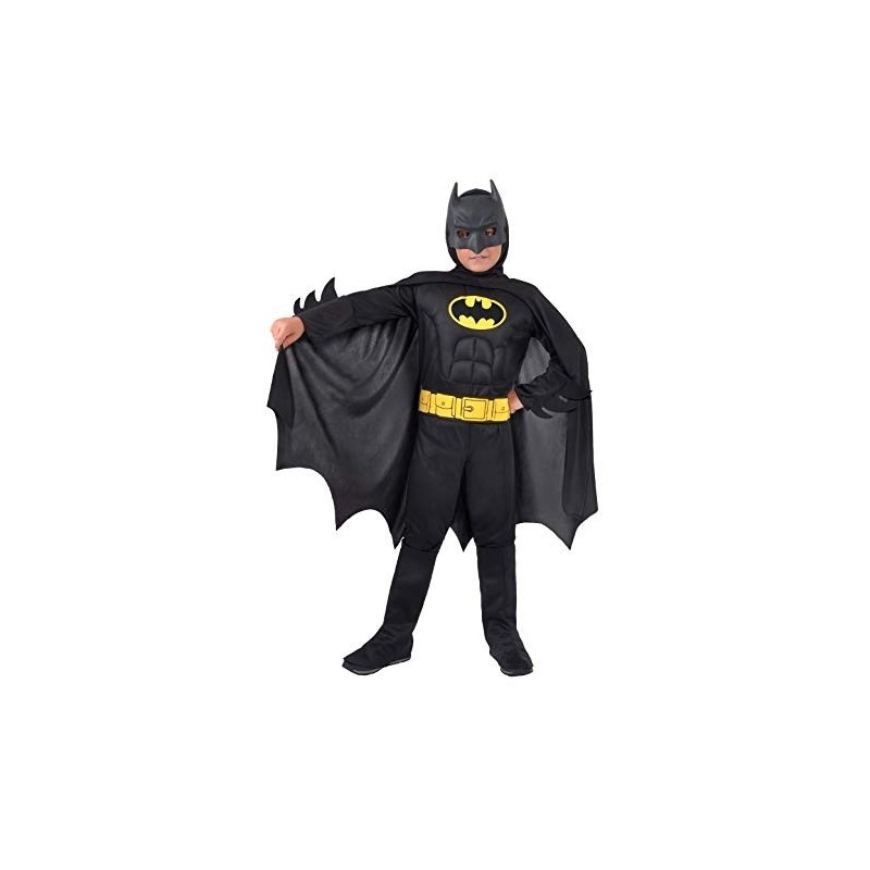 Ciao 11671.3-4 - Costume Batman con Muscoli Nero 3-4 Anni