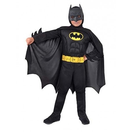 Ciao 11671.3-4 - Costume Batman con Muscoli Nero 3-4 Anni