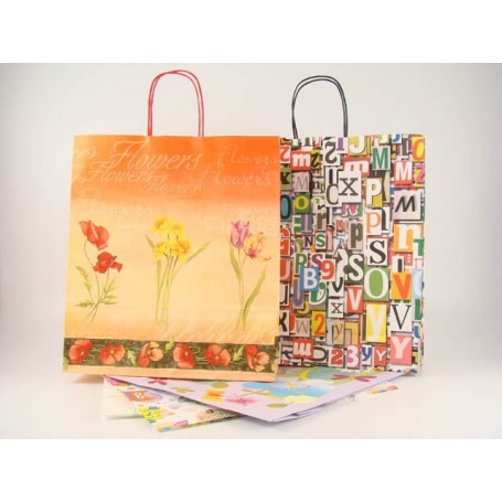 Florio 73181 - Shopper Regalo Fantasia 36x12x41 Conf.25 pz.