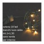 Euronatale 74331LC - Catena 10 Led Bianco Caldo 2,5 m Cavo Verde Per Interno