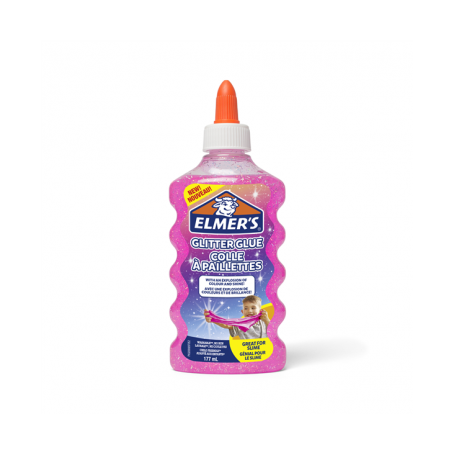 Elmer's 7249 - Colla Glitter Per Slime Rosa