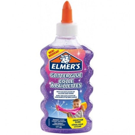 Elmer's 7253 - Colla Liquida Glitter Viola 177 ml