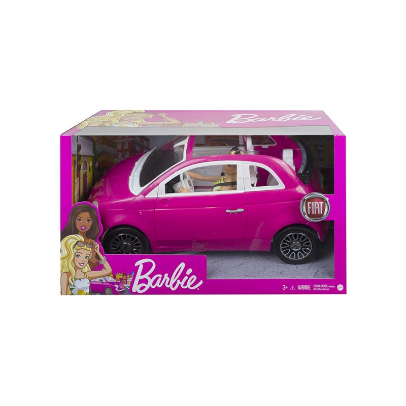 Matte GXR57 - Barbie - Fiat 500 Rosa con Bambola