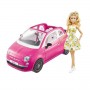 Matte GXR57 - Barbie - Fiat 500 Rosa con Bambola