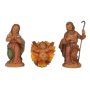 Rossi Rosa 11142N3 - Natività Legno cm. 10 Set 3 pz in Busta