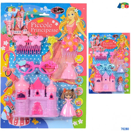 Ginmar 70280 - Blister Piccole Principesse con Castello e Fatina