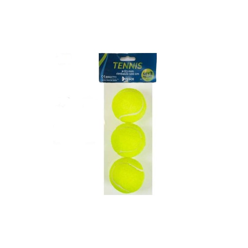 Fratelli Pesce 5182 - Busta 3 Palle Tennis