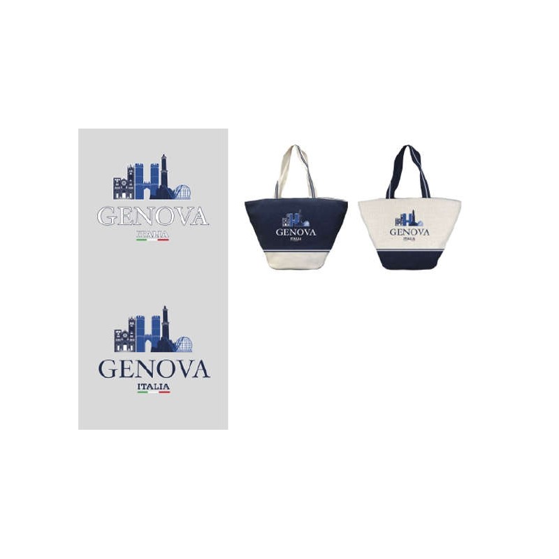 Genova 2308 - Borsa City 52x33cm Genova 2 Ass