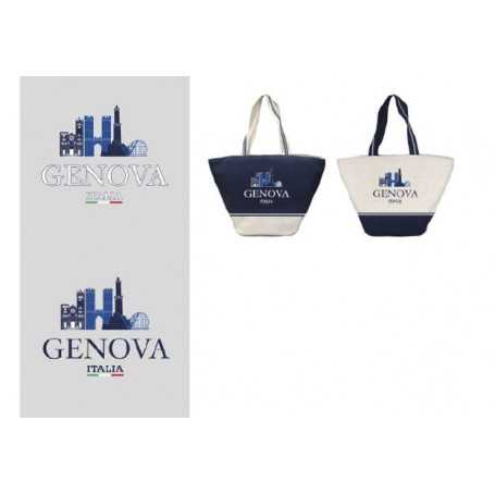 Genova 2308 - Borsa City 52x33cm Genova 2 Ass