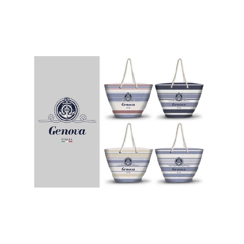 Genova 2272 - Borsa Mare 52x33cm Genova 4 Ass