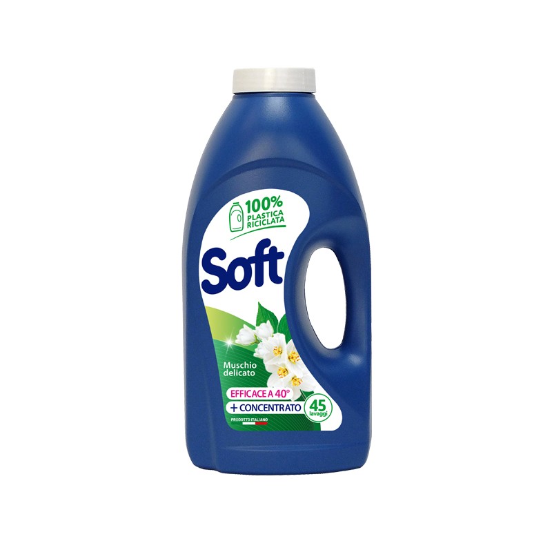 Soft 2010 - Detersivo Liquigel Lavatrice Muschio Delicato 2,5 Lt