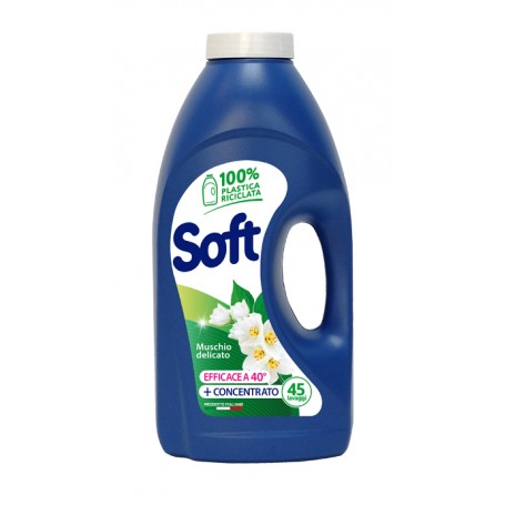 Soft 2010 - Detersivo Liquigel Lavatrice Muschio Delicato 2,5 Lt