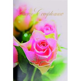 Lebez 81167 - Biglietti Buon Compleanno Fiori Conf.12 pz