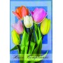 Lebez 81167 - Biglietti Buon Compleanno Fiori Conf.12 pz