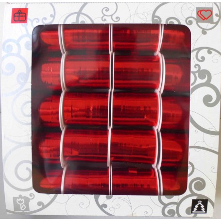 Inab 15 - Rotolo Nastro Mignon Lux Metal 10mmX10Mt Rosso Conf.20 pz