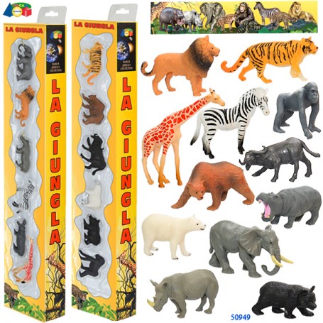 Ginmar 50949 - Playset 6 Animali della Giungla