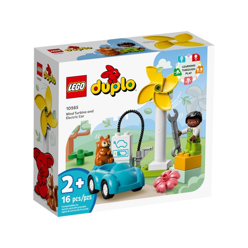 Lego 10985 - Duplo - Turbina Eolica e Auto Elettrica