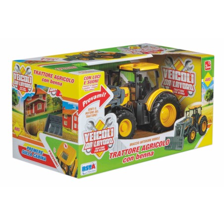 Rstoys 11518 - Trattore Agricolo con Benna Luci e Suoni