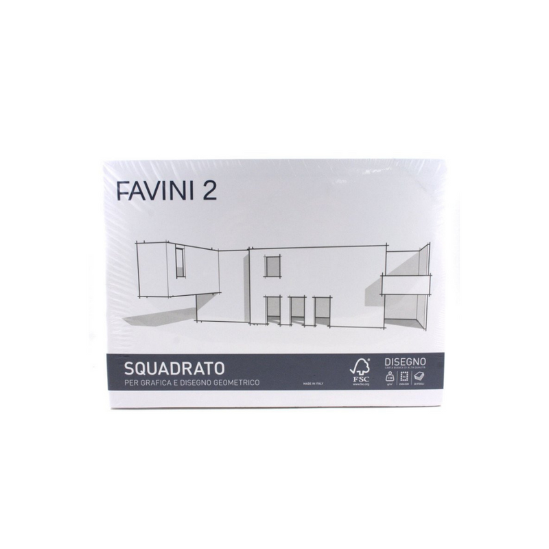 Favini 150514 - Blocco 20 Fogli 24x33 F2 110gr Squadrato