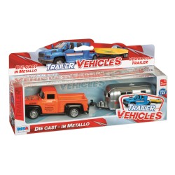 Rstoys 11689 - PickUp Die-cast con Motoscafo o Roulotte