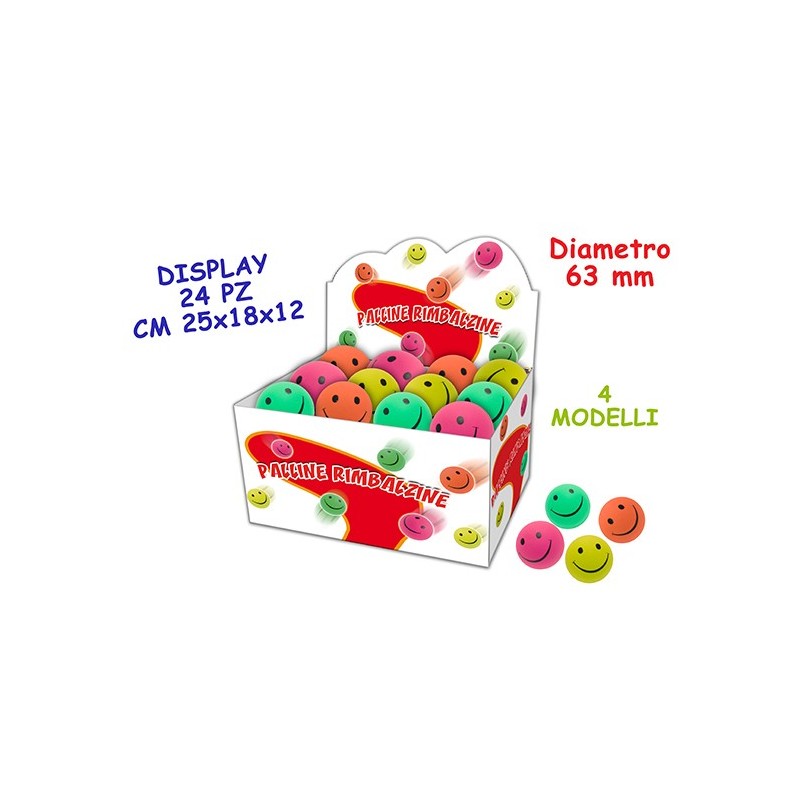 Teorema 51369 - Palline Cani Rimbalzine Display 24 pz