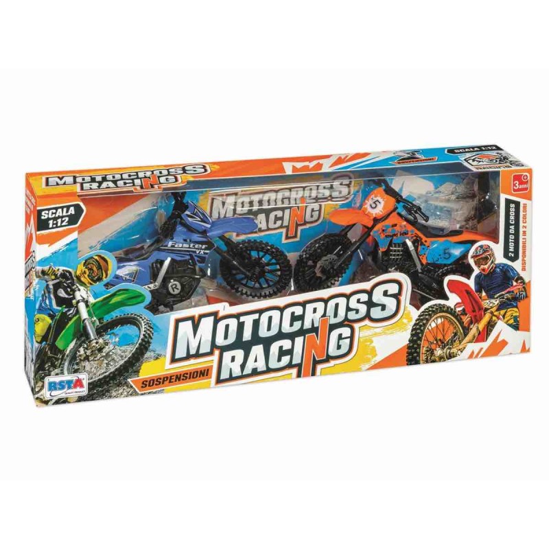 Rstoys 11699 - Playset 2 Moto Cross Racing Scala 1:12