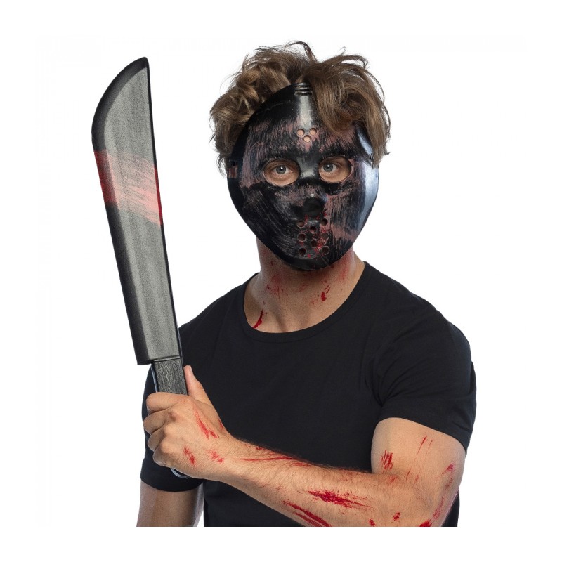 Ciao 31492 - Set Killer Maschera e Machete 53cm