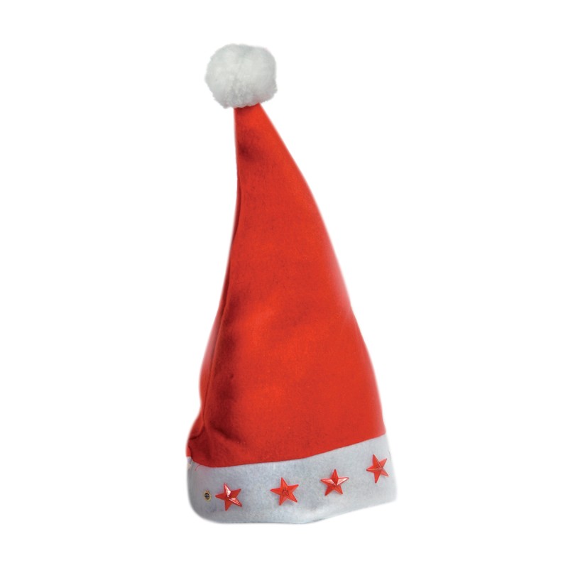 Ciao 25037 - Cappello Babbo Natale Con Stelle Luminose