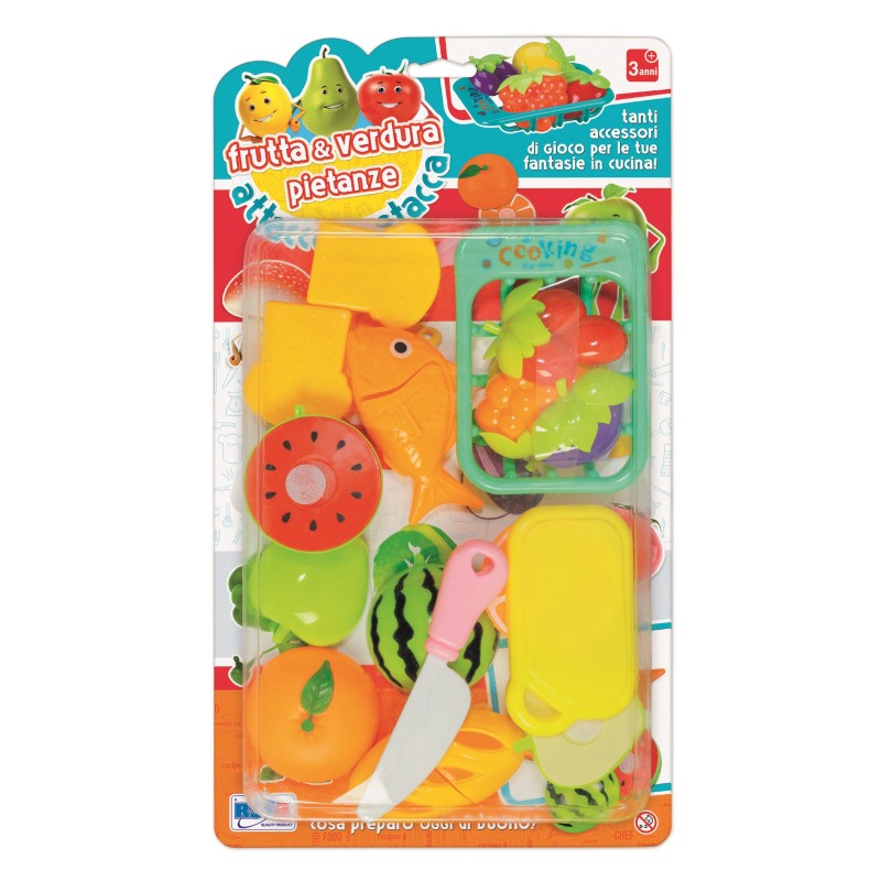 Rstoys 11696 - Blister Frutta e Verdura Attacca Stacca