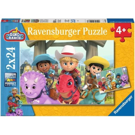 Ravensburger 05588 - Puzzle 2 x 24 Pezzi - Dino Ranch