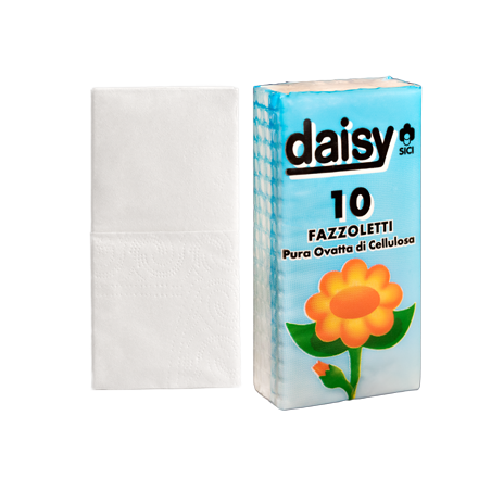 Daisy 40951 - Fazzoletti di Carta Conf. 10 Pacchetti