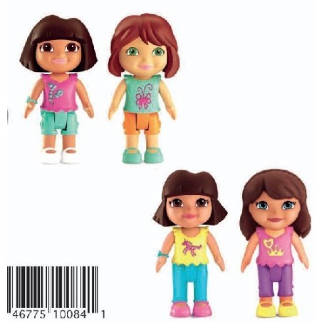 Mattel X0481 - Fisher Price - Blister Coppia Personaggi Dora