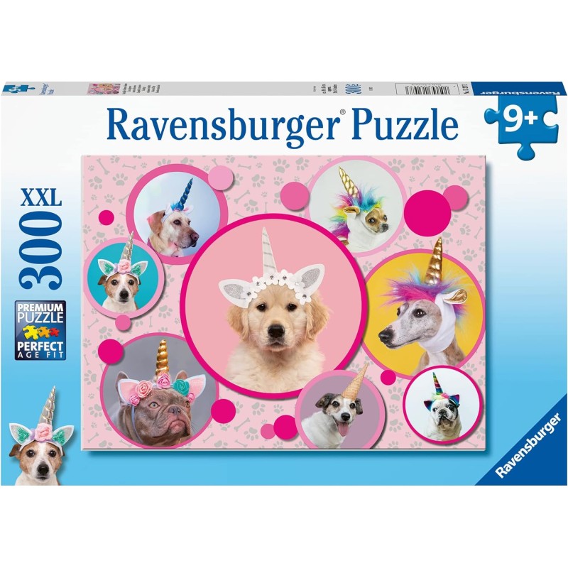 Ravensburger 13297 - Puzzle 300 XXL - Cagnolini Unicorno