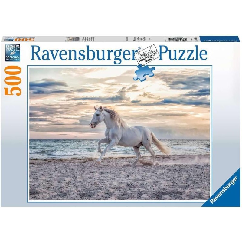 Ravensburger 16586 - Puzzle 500 Pezzi - Cavallo Sulla Spiaggia