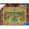 Ravensburger 16599 - Puzzle 1500 Pezzi - Mappa di Hogwarts