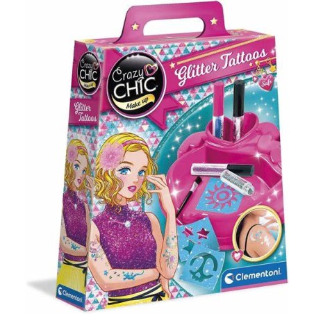 Clementoni 18513 - Crazy Chic - Glitter Tatoo