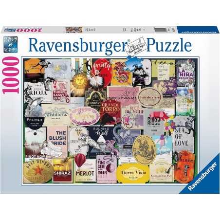 Ravensburger 16811 - Puzzle 1000 Pezzi - Etichette di Vino