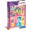 Clementoni 07133 - Puzzle 2X60 - Disney Princess