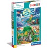 Clementoni 21613 - Puzzle 2X60 - Peter Pan e Libro Della Giungla