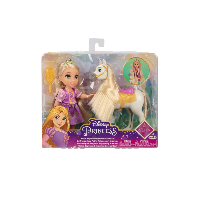 Jakks 22158 - Disney Princess - Set Rapunzel e Maximus 15 cm