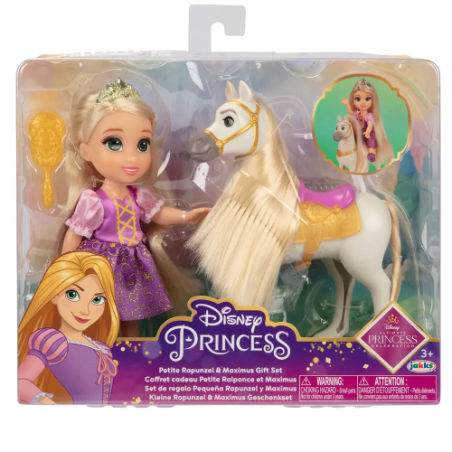 Jakks 22158 - Disney Princess - Set Rapunzel e Maximus 15 cm