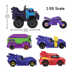 Mattel HML12 - Batwheels - Diecast Veicolo Singolo Scala 1:55 Ass