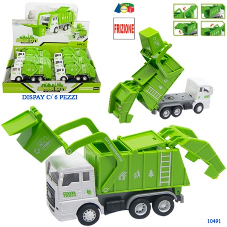 Ginmar 10491 - Camion Ecologico Frizione Display 6 pz